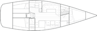 Sydney 39 CR - Interior Plan
